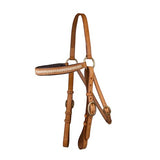 Syd Hill Rawhide Browband Barcoo Bridle Head - Natural