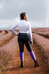 Equestrian Collective Ultra Thin Long Socks 2pk - Jewel