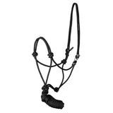 Black Oregon Ezy Rope Halter and Lead