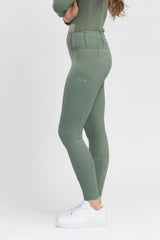 Equestrian Collective Honeycomb Technical Tights - Sage