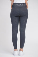 Equestrian Collective Honeycomb Technical Tights - Mountain Grey