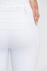 Equestrian Collective Competition Honeycomb Technical Tights - White