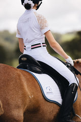 Equestrian Collective Black Seat White Competition Technical Tights