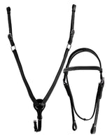 Double Hill Refined Western Headstall & Breastplate Set