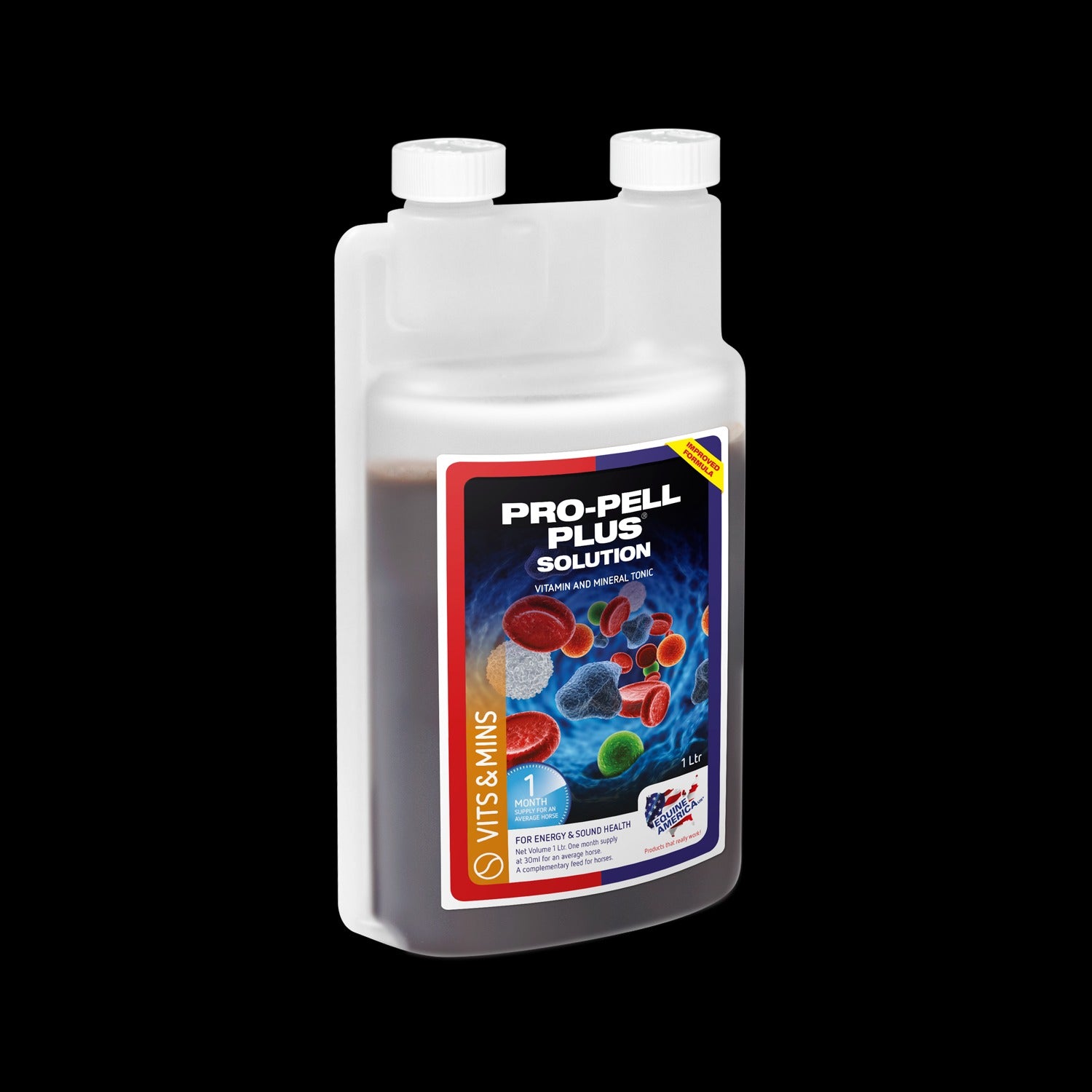 Equine America Pro-Pell Plus | Tonico Vitamine E Minerali Per Cavalli | Energia E Recupero 5L