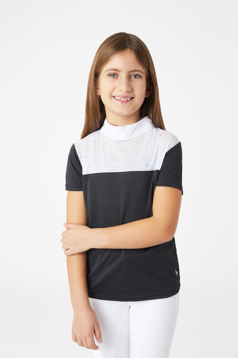 Horze Kaya Kids' Show Shirt with Rhinestone Detail