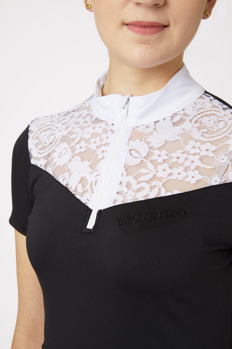 B Vertigo Kayla Women's Show Shirt with Lace