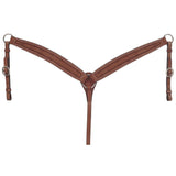 Royal King Barbed Wire Tooled Tapered Breastcollar