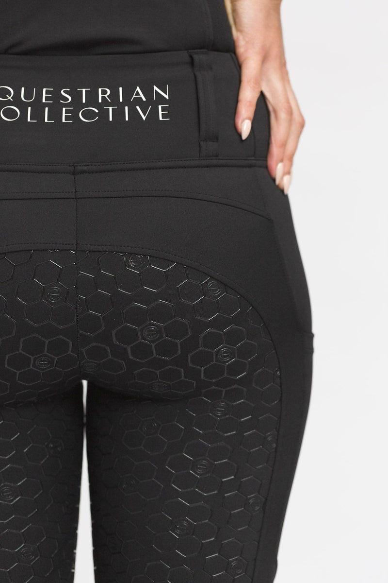 Equestrian Collective Honeycomb Technical Tights - Black