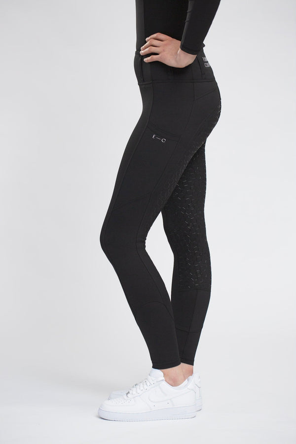 Equestrian Collective Honeycomb Technical Tights - Black