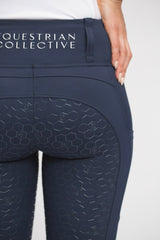 Equestrian Collective Honeycomb Technical Tights - Navy