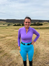 Equestrian Collective Honeycomb Technical Tights - Skydive