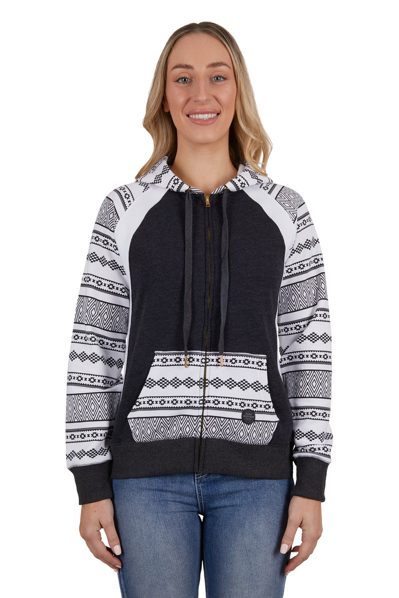 Pure Western Woman's Norah Zip Through Hoodie