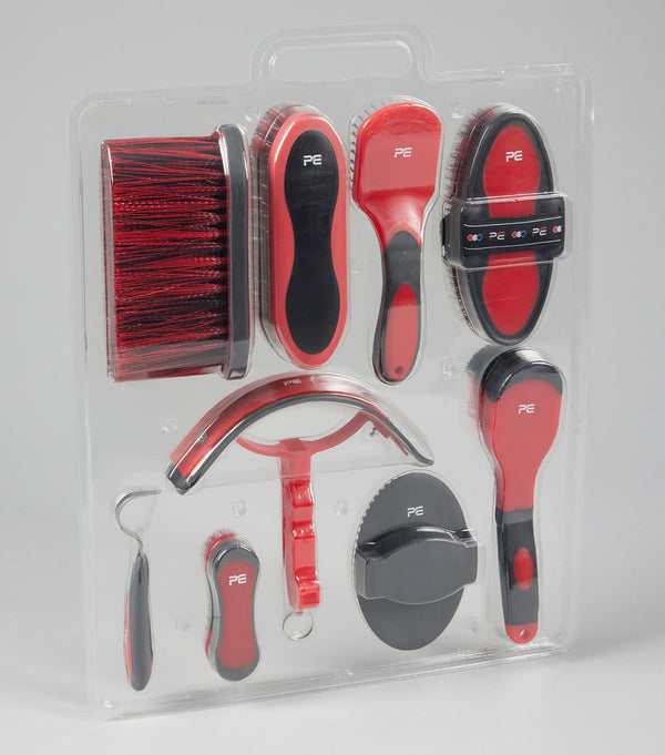 Premier Equine Soft-Touch Grooming Kit Set - 9 Pieces