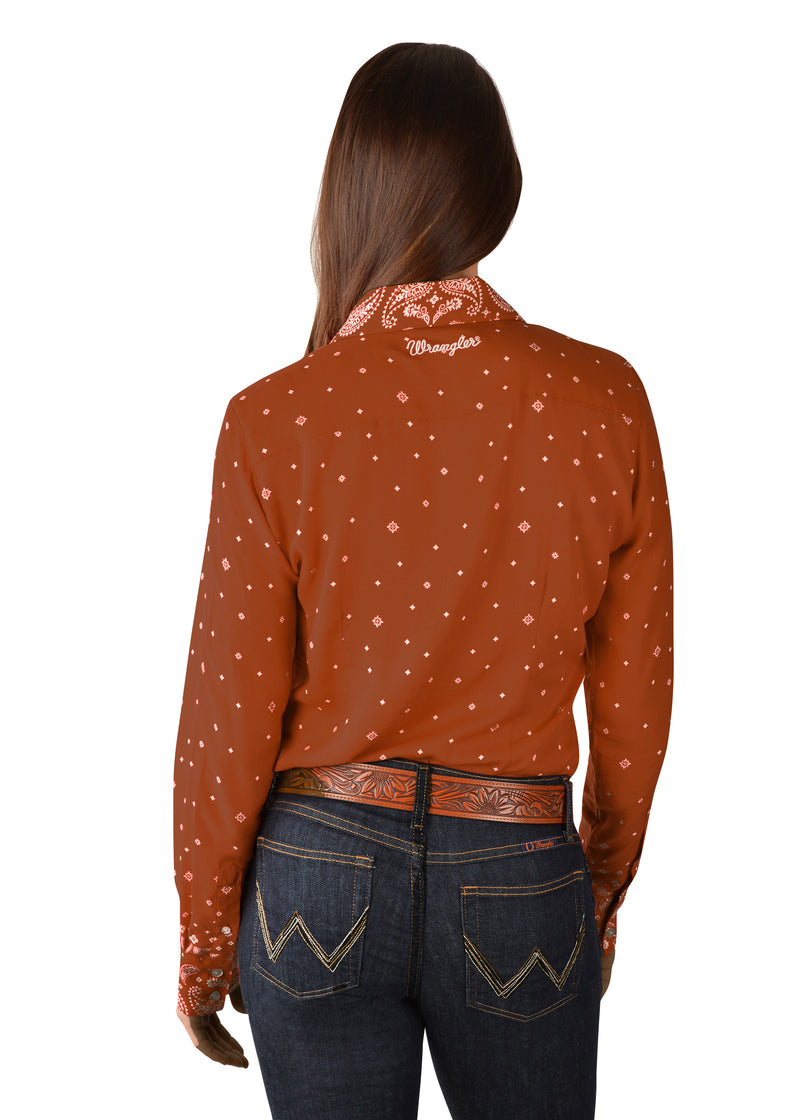 Wrangler Carlise Print Long Sleeve Shirt