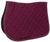 Burgundy Cavallino GP Deluxe saddle pad for training and competition