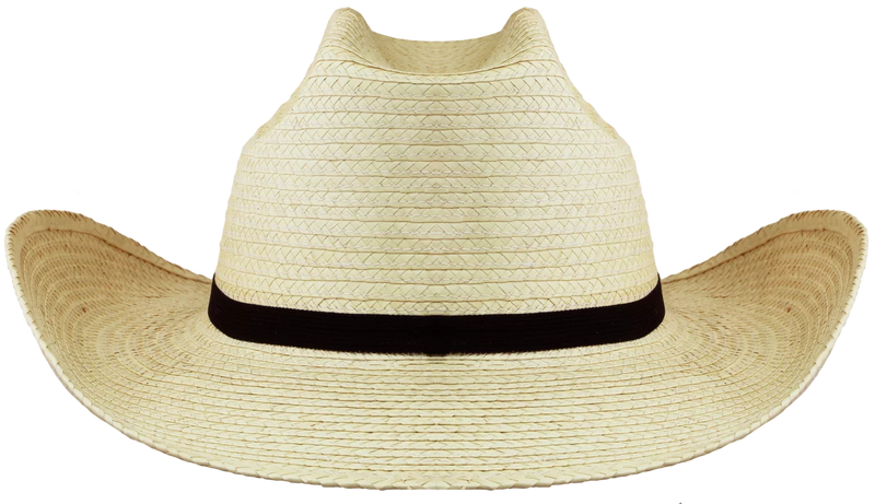 Sunbody Hat - Kids Cattleman Palm Leaf Hat - Natural
