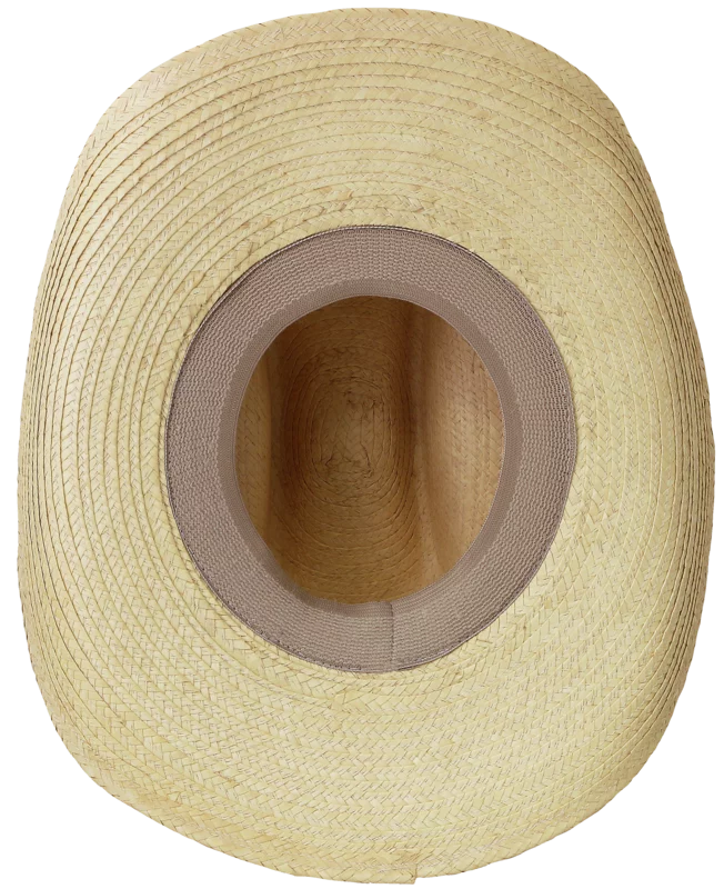 Sunbody Hat - Kids Cattleman Palm Leaf Hat - Natural