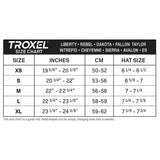 Troxel Helmet Size Chart