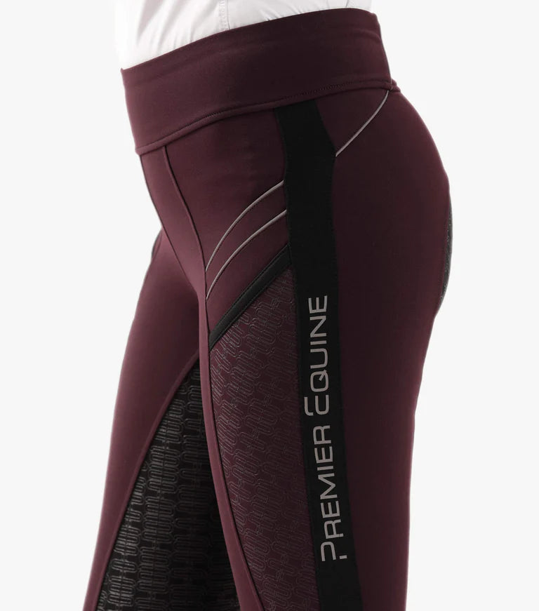 Premier Equine Astrid Girls Full Seat Gel Pull On Riding Tights