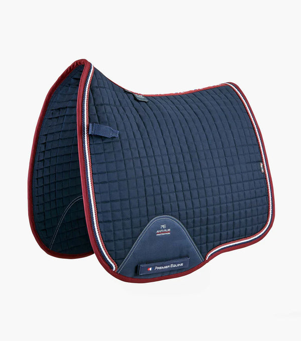 Premier Equine Close Contact European Cotton Saddle Pad - Dressage Square