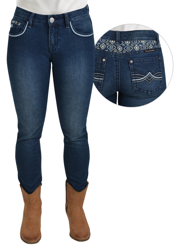PURE WESTERN - WOMENS MELINDA SKINNY JEAN - 32 LEG