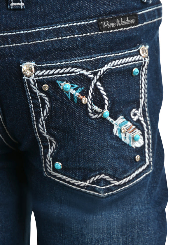 PURE WESTERN - GIRLS RHIAN BOOT CUT JEAN