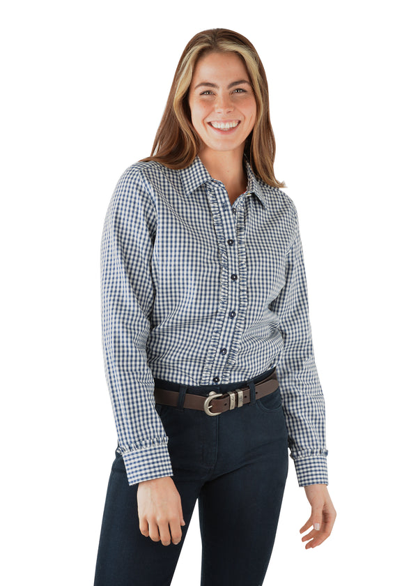 Thomas Cook Isla Gingham Wool Shirt - Womans