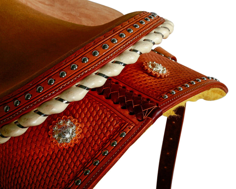 Syd Hill Crosby Barrel Western Saddle