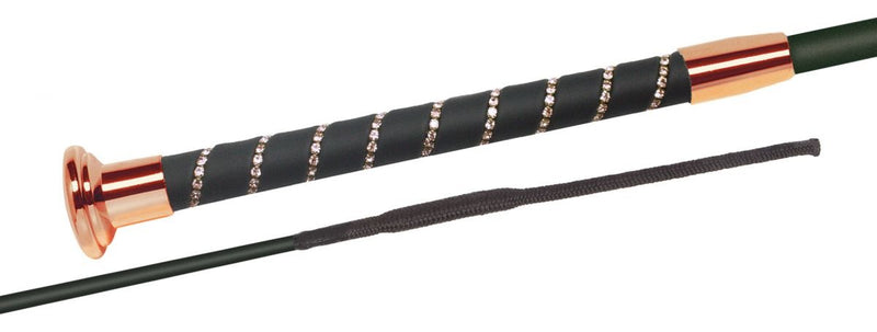 Fleck Premium Diamante Silk Touch Dressage Whip