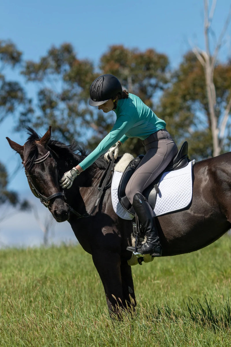 Equestrian Collective Mesh Base Layer - Sea Glass